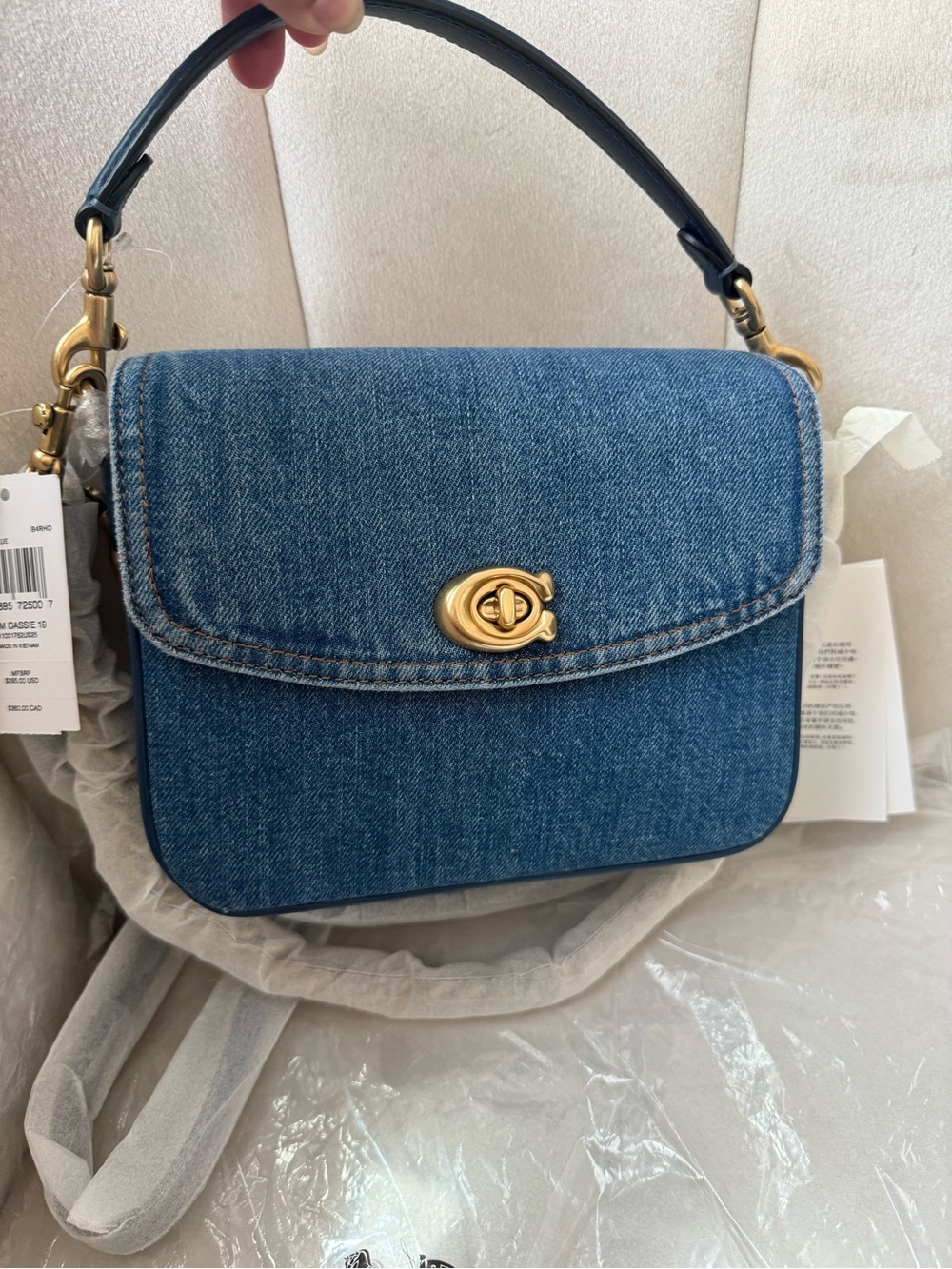 Coach Cassie denim